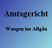 Amtsgericht Wangen im Allgäu