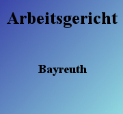 Arbeitsgericht Bayreuth