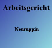 Arbeitsgericht Neuruppin