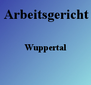 Arbeitsgericht Wuppertal