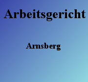 Arbeitsgericht Arnsberg