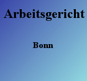 Arbeitsgericht Bonn