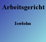 Arbeitsgericht Iserlohn