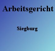 Arbeitsgericht Siegburg