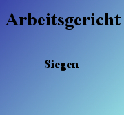 Arbeitsgericht Siegen