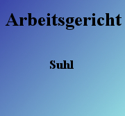 Arbeitsgericht Suhl