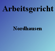 Arbeitsgericht Nordhausen
